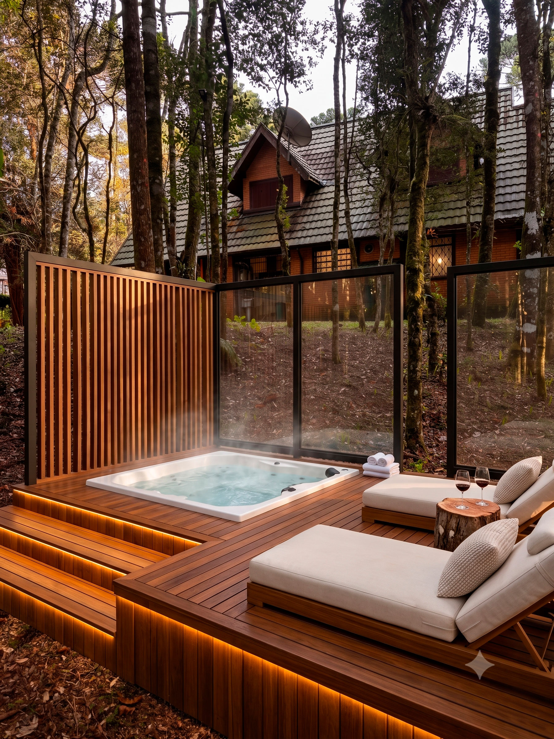 Jacuzzi no Bosque