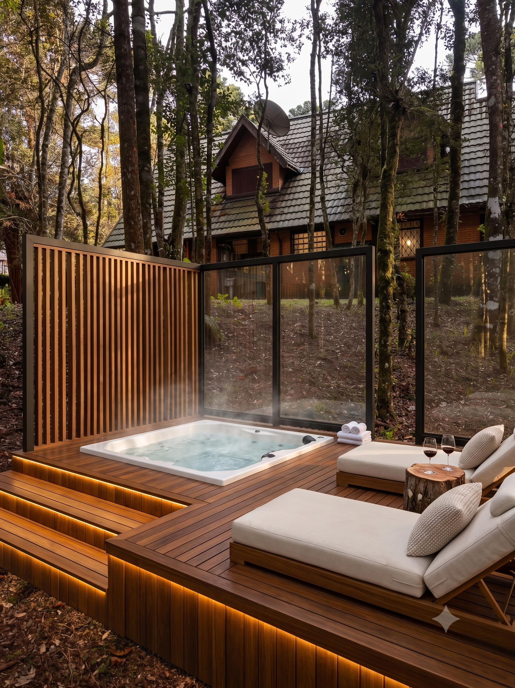 Jacuzzi no Bosque